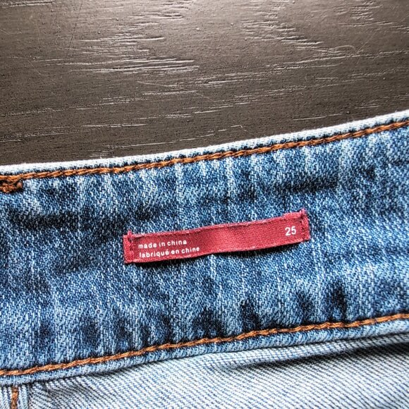 Anthropologie Pilcro The Wanderer Denim Shorts Lightweight Cutoffs Medium Blue - Picture 8 of 14